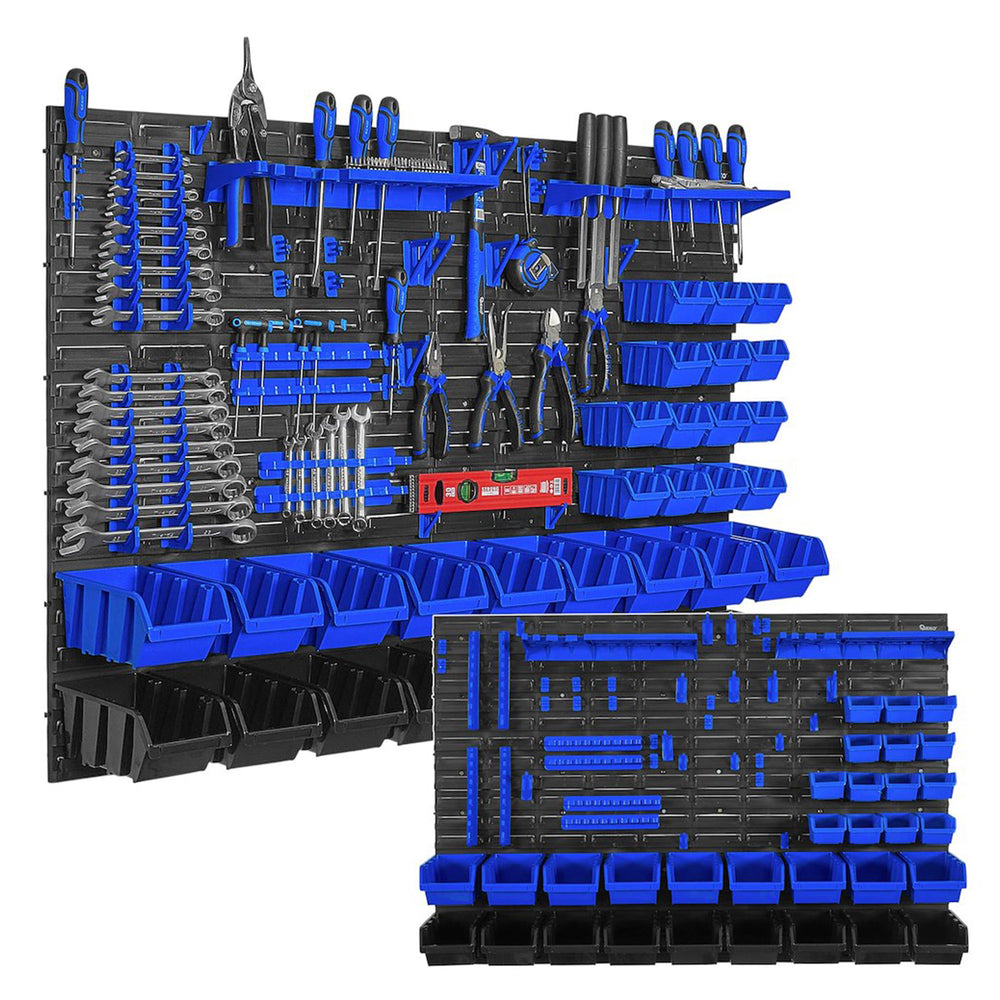 Panou suport organizator de scule cu cutii depozitare 78 piese 1152x780mm Geko