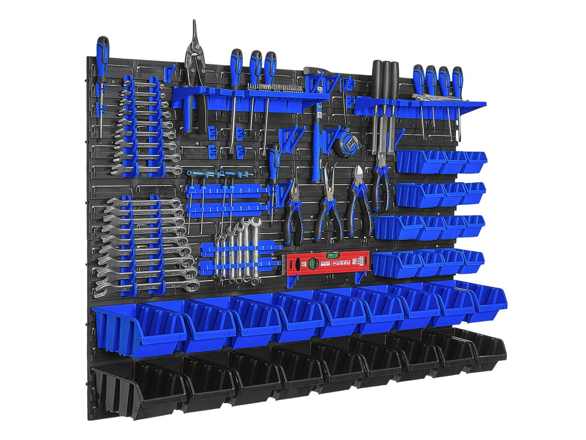 Panou suport organizator de scule cu cutii depozitare 78 piese 1152x780mm Geko