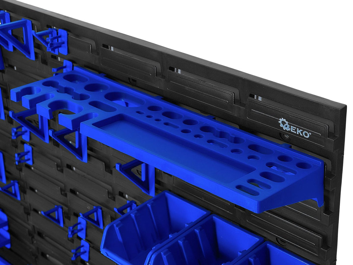 Panou suport organizator de scule cu cutii depozitare 78 piese 1152x780mm Geko