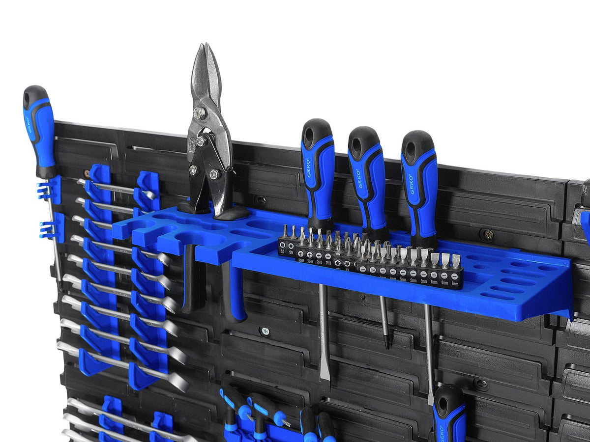 Panou suport organizator de scule cu cutii depozitare 78 piese 1152x780mm Geko