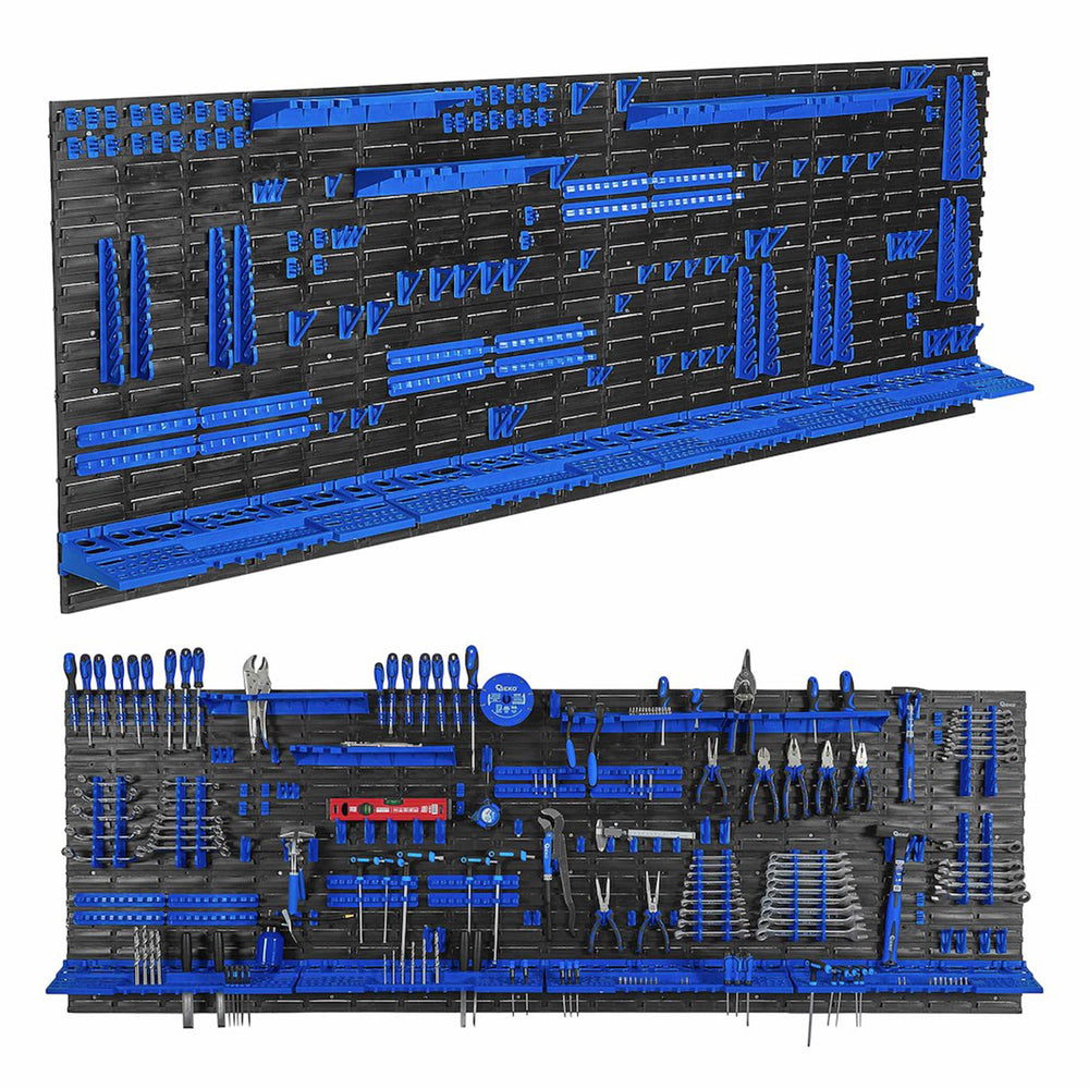 Panou suport organizator de scule cu cutii depozitare 136 piese 2304x780mm Geko
