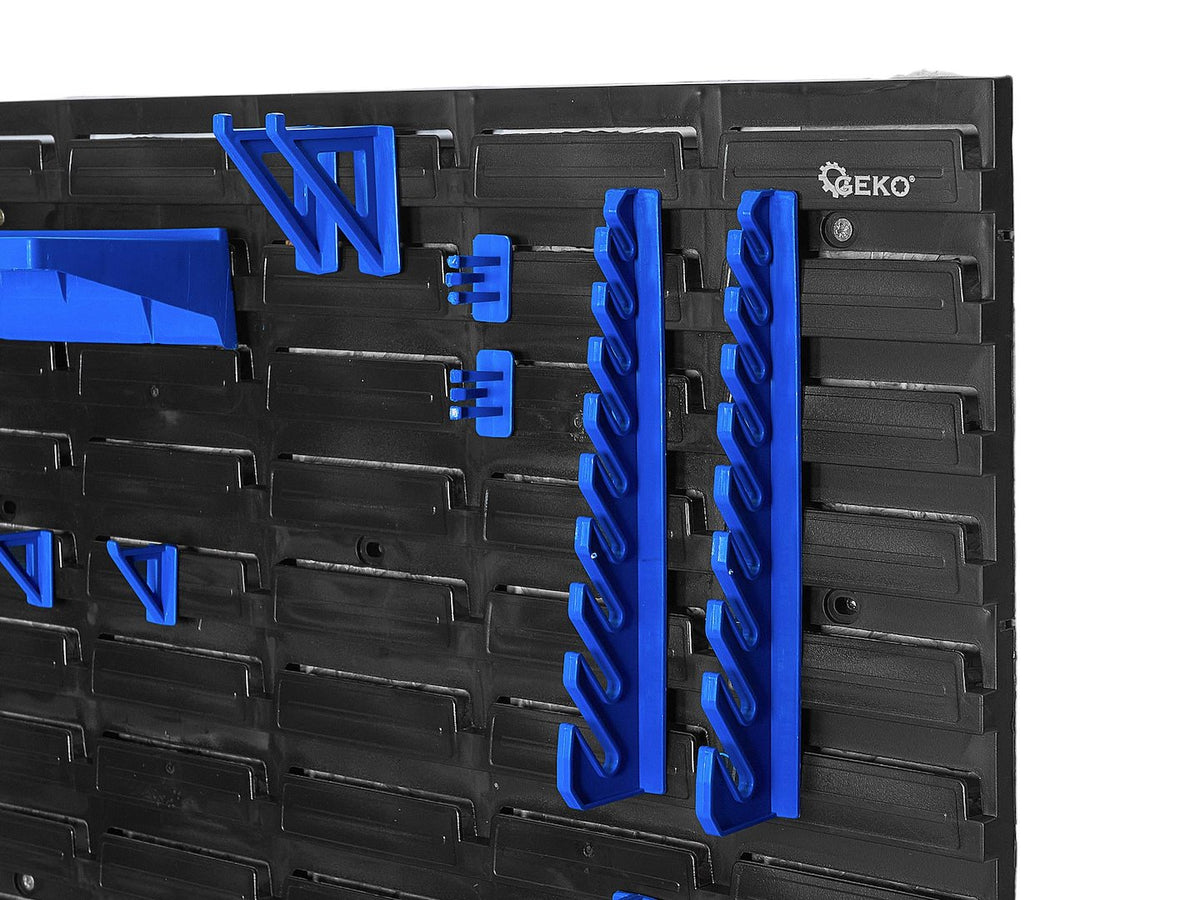 Panou suport organizator de scule cu cutii depozitare 136 piese 2304x780mm Geko