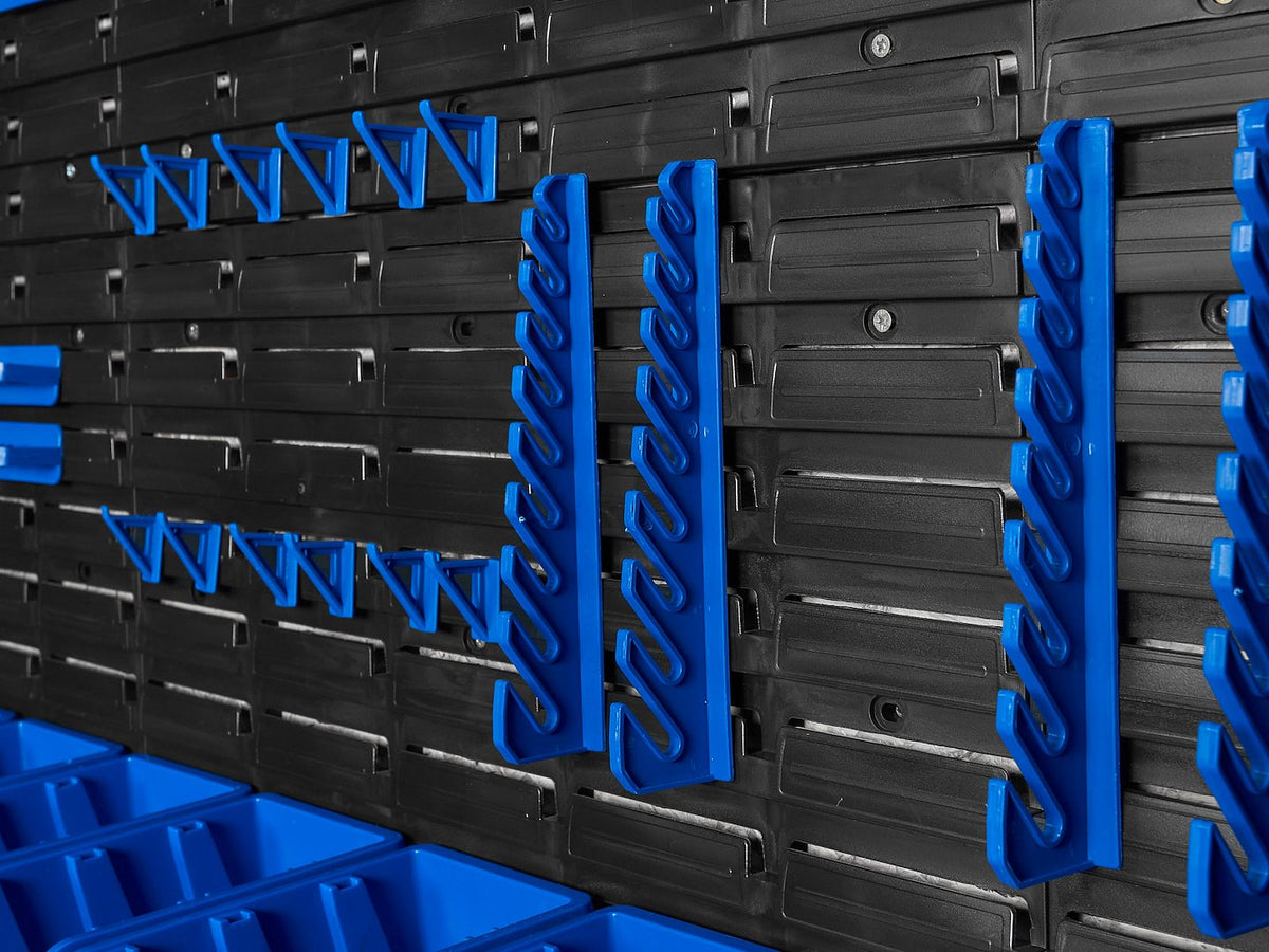 Panou suport organizator de scule cu cutii depozitare 140 piese 2304x780mm Geko