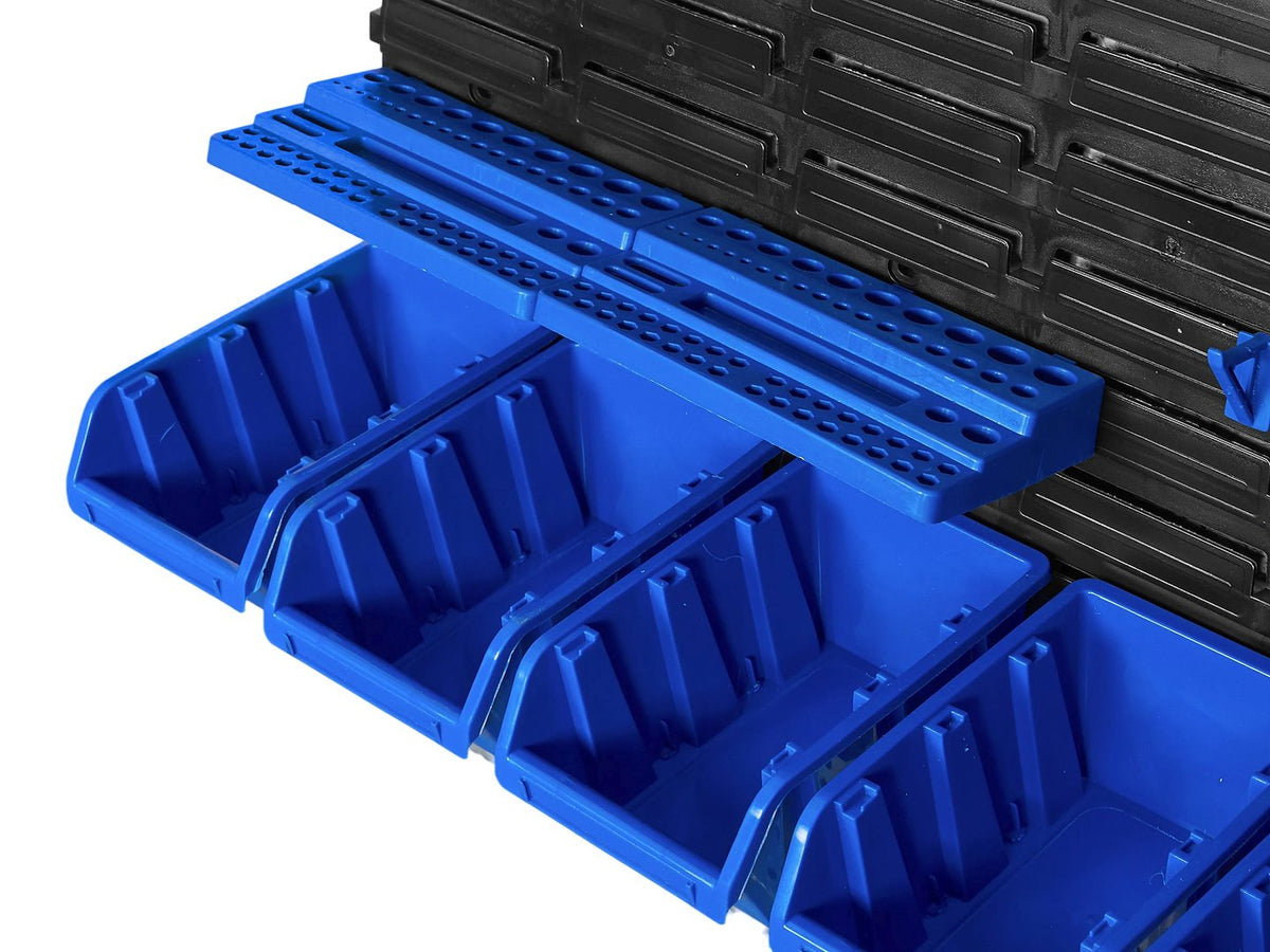 Panou suport organizator de scule cu cutii depozitare 140 piese 2304x780mm Geko