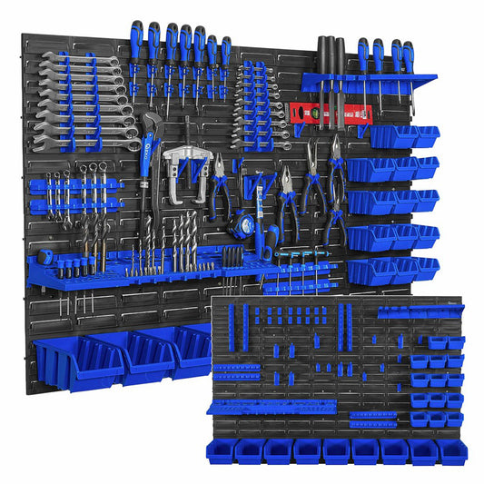 Panou suport organizator de scule cu cutii depozitare 69 piese 1152x780mm Geko