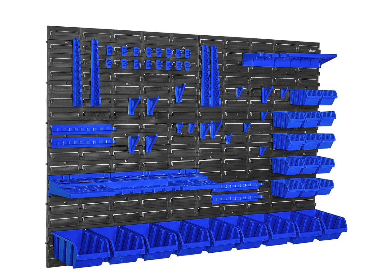 Panou suport organizator de scule cu cutii depozitare 69 piese 1152x780mm Geko