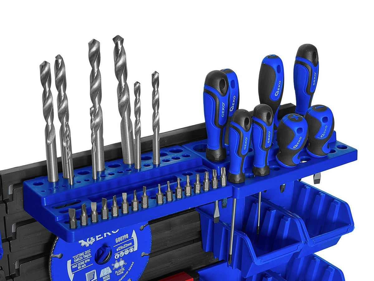Panou suport organizator de scule cu cutii depozitare 390x780mm Geko