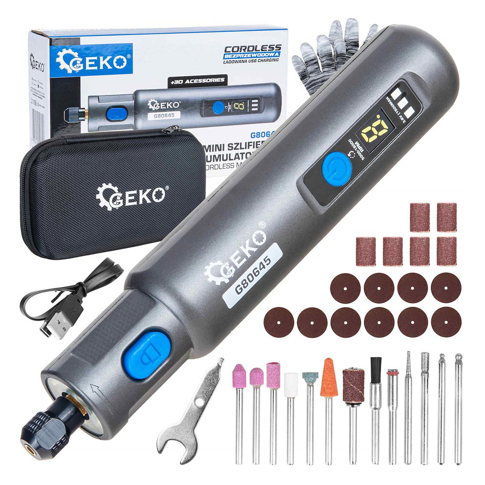 Mini polizor cu acumulator si accesorii 3.6v 1500mah Geko