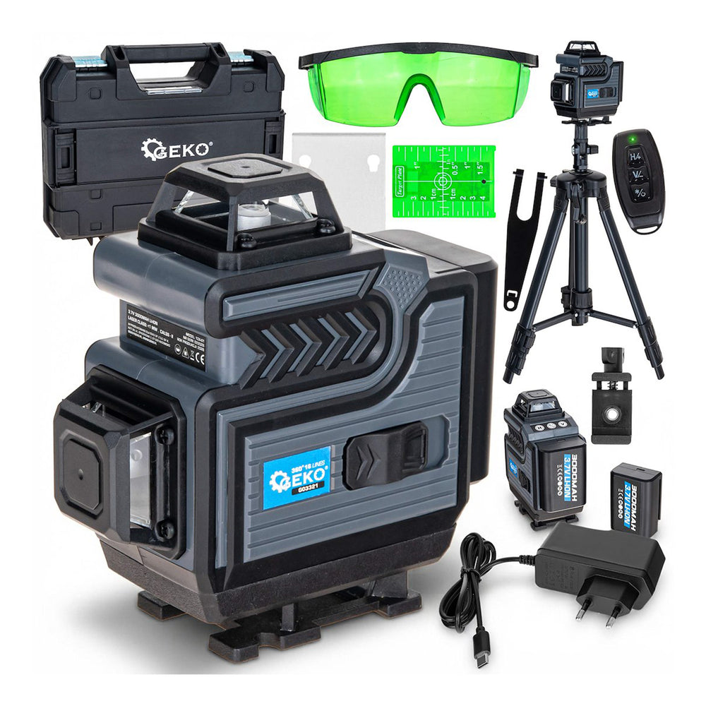 Nivela cu laser 360 grade 4d cu 2 acumulatori si trepied