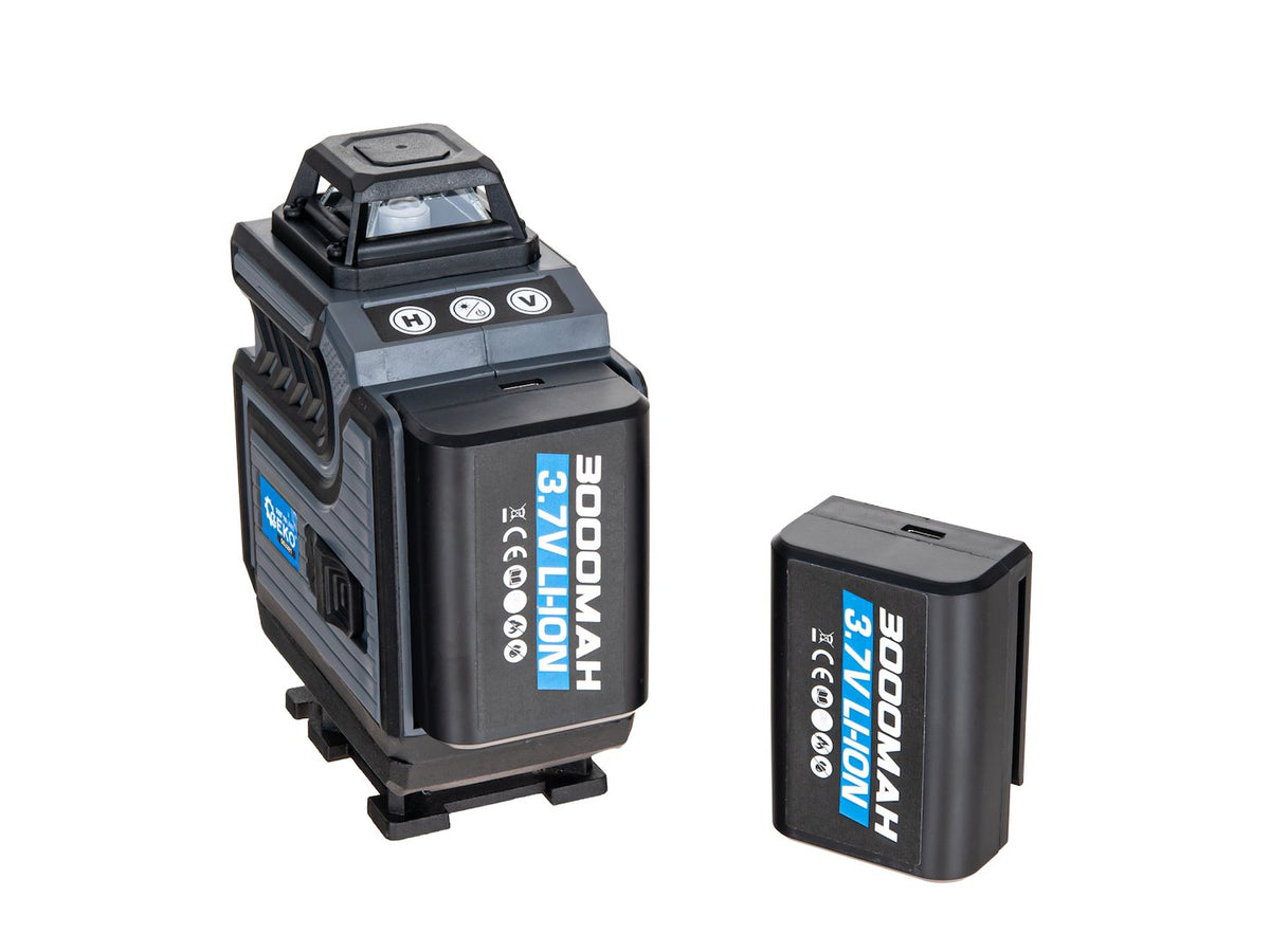 Nivela cu laser 360 grade 4d cu 2 acumulatori si trepied