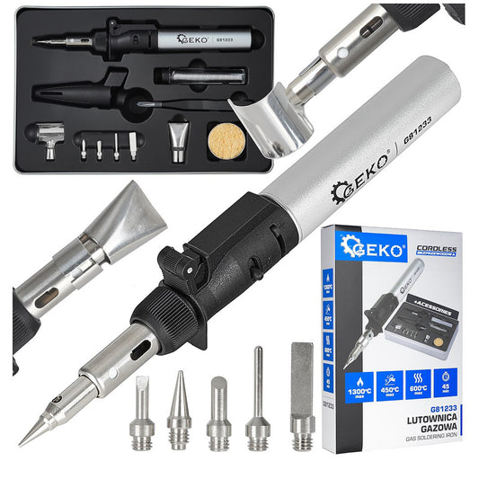 Ciocan de lipit cu gaz si accesorii Geko