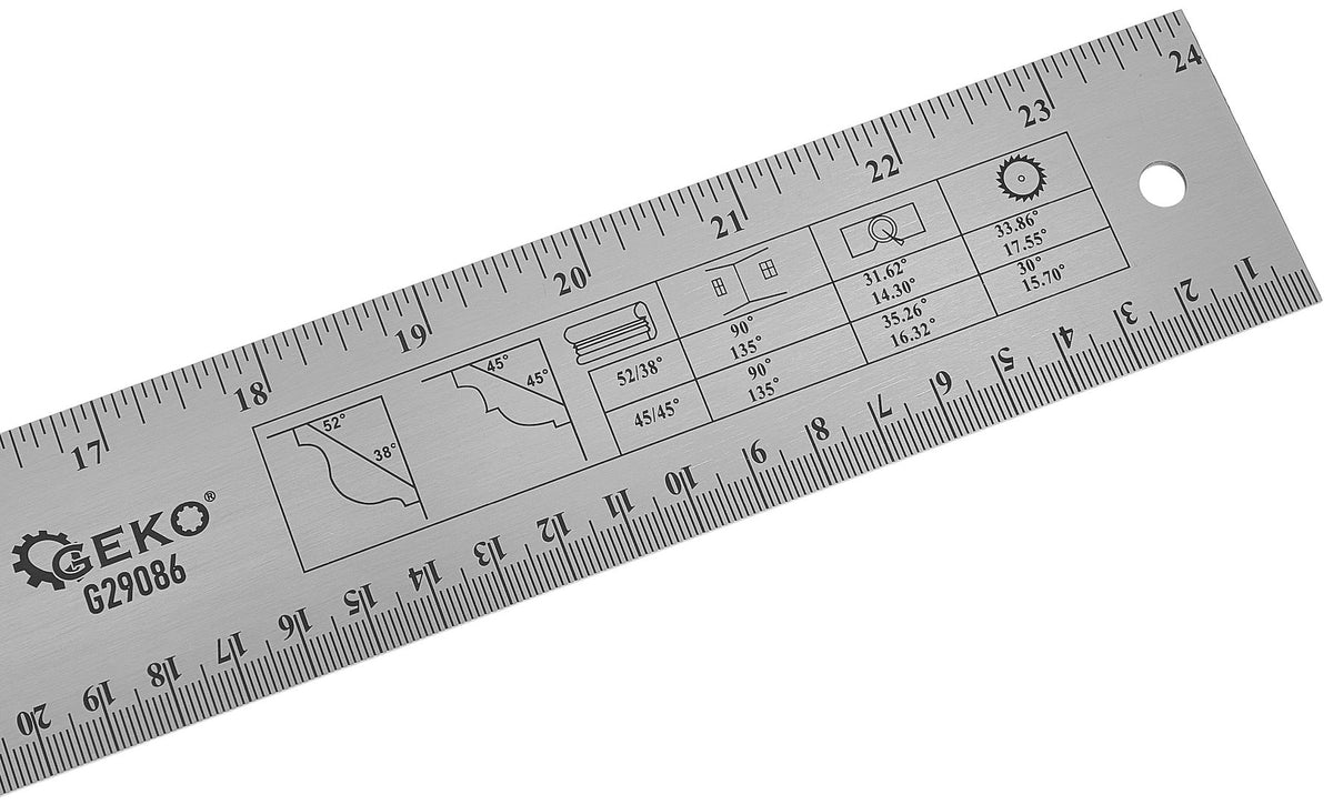 Raportor unghiular reglabil pentru tamplarie 600mm Geko