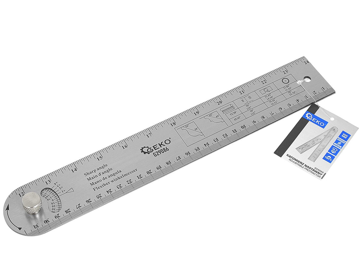 Raportor unghiular reglabil pentru tamplarie 600mm Geko
