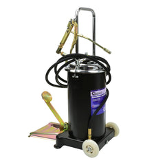 POMPA DE GRESAT CU PEDALA 15L SI FURTUN 4M GEKO