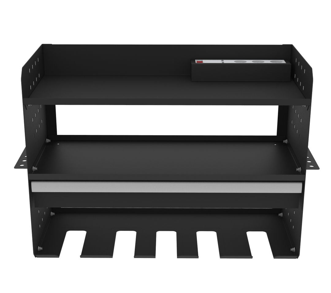 DULAP SUSPENDAT ORGANIZATOR DE PERETE PENTRU SCULE ELECTRICE SI PNEUMATICE CU SERTAR HBM