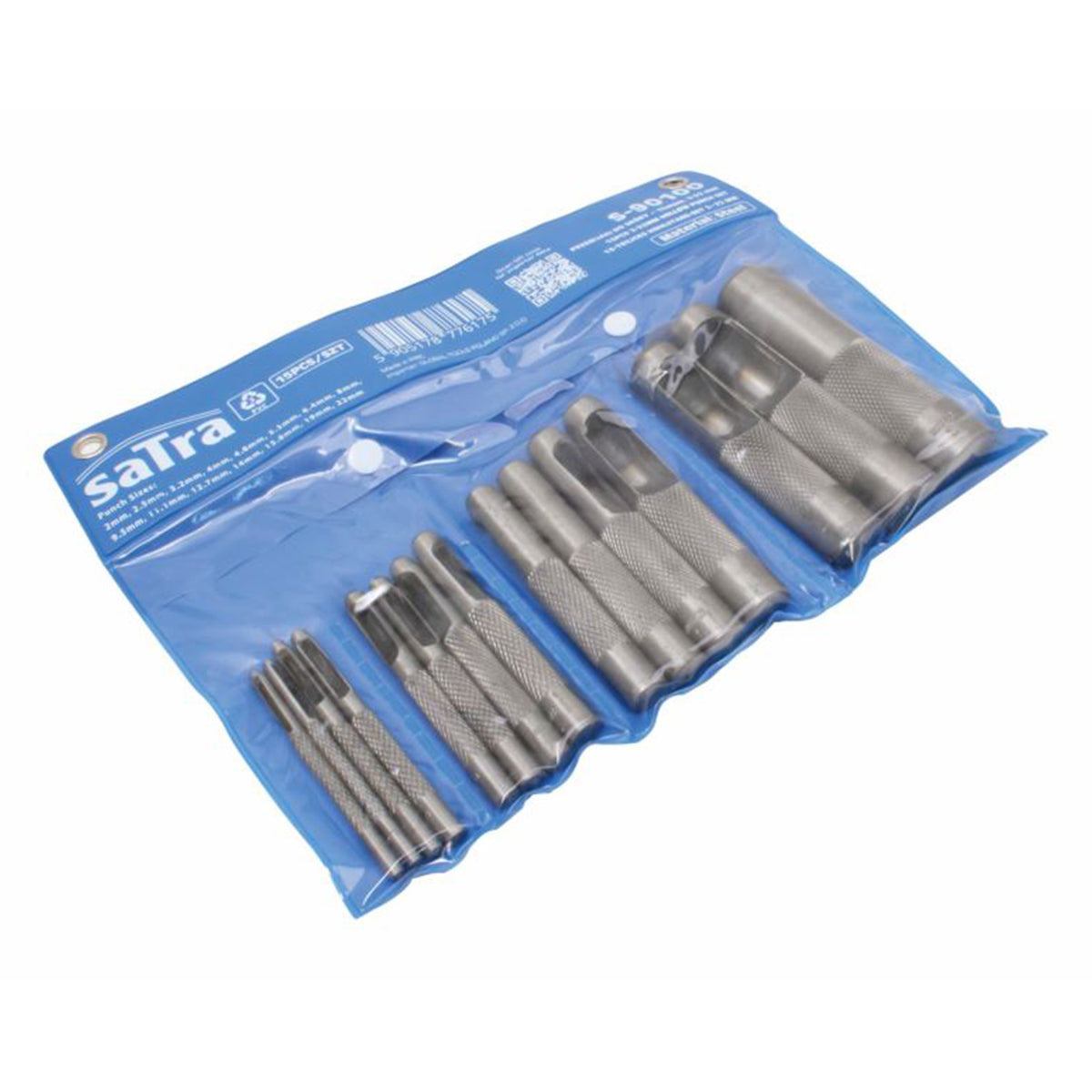 Set preducele perforatoare piele 15 piese Satra