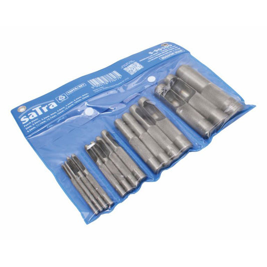 Set preducele perforatoare piele 15 piese Satra