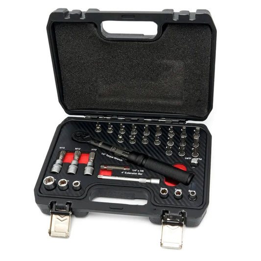 TRUSA CHEIE DINAMOMETRICA 1/4'' DE PRECIZIE 2-20NM 32 PIESE HBM