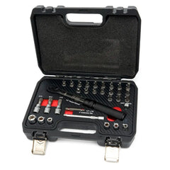 TRUSA CHEIE DINAMOMETRICA 1/4'' DE PRECIZIE 2-20NM 32 PIESE HBM