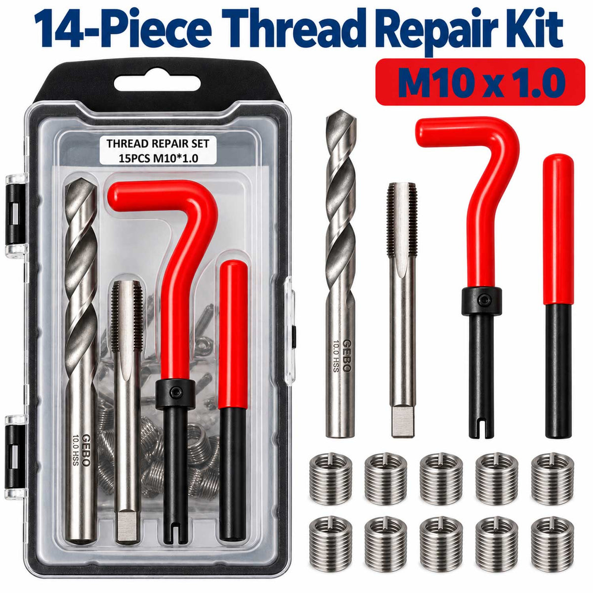 Kit reparatie filet m10x1.0 GEBO TOOLS