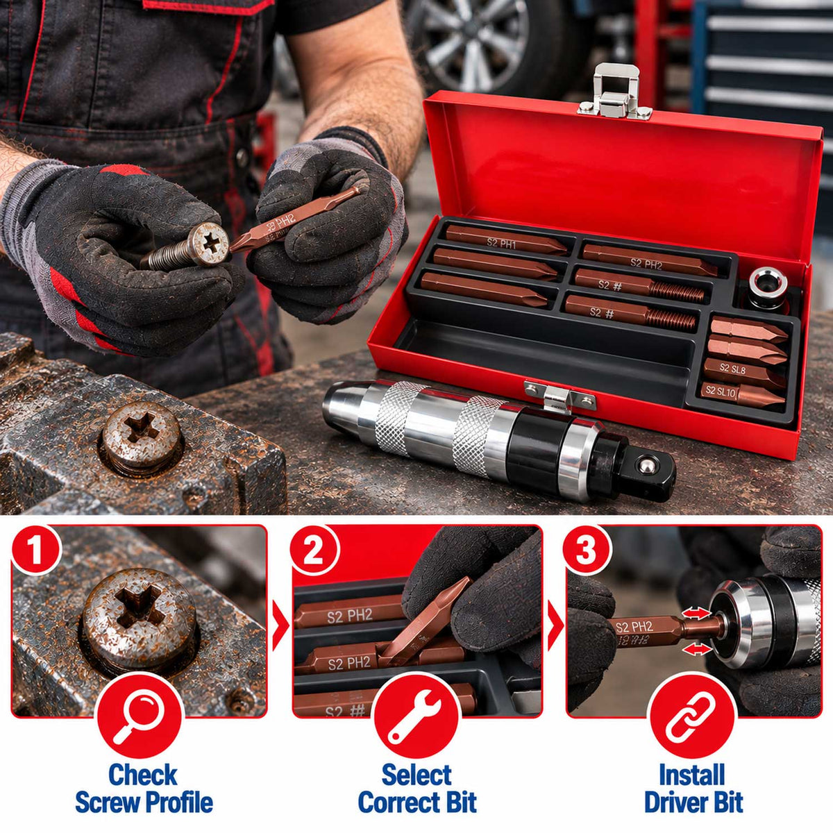 Trusa surubelnita de impact GEBO TOOLS