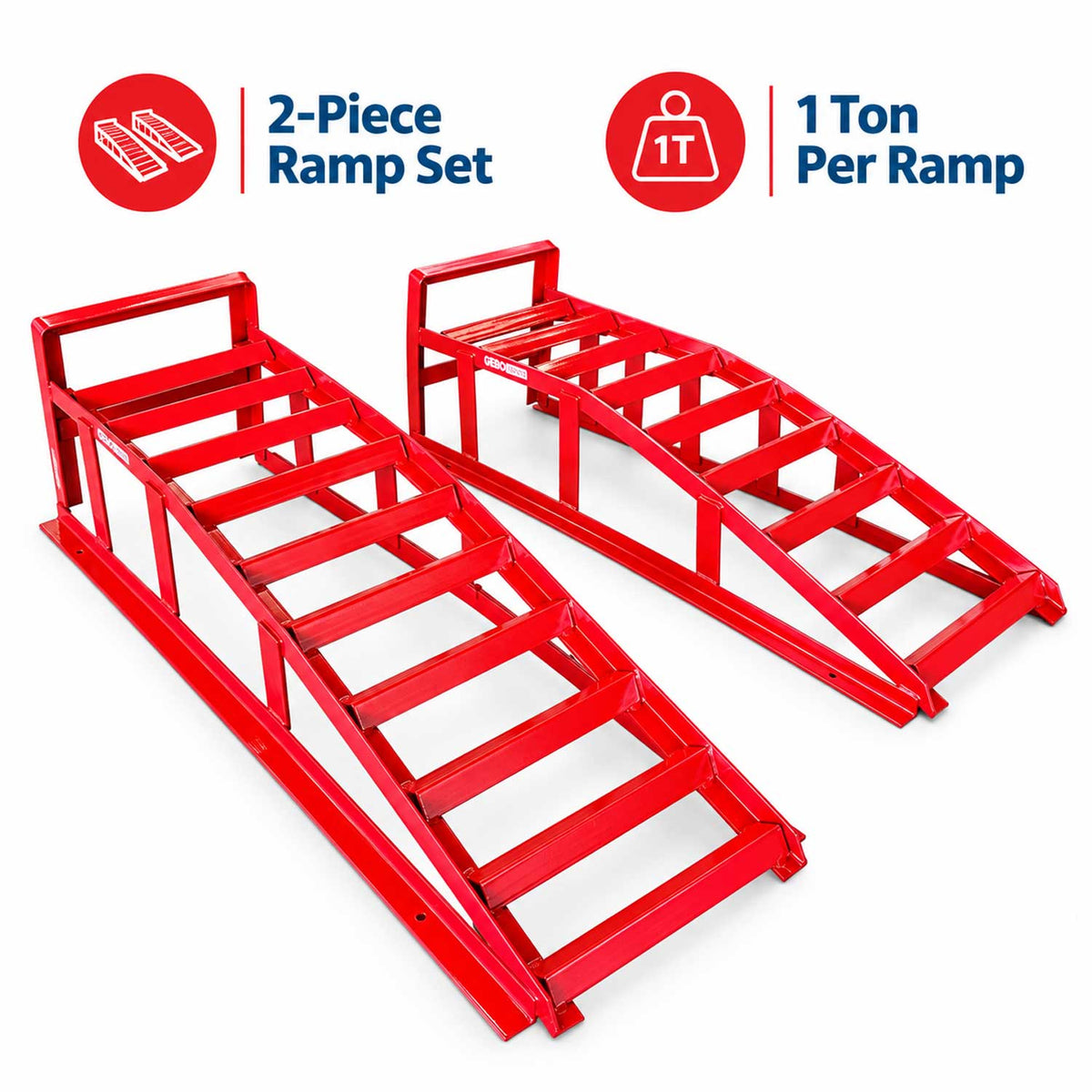 Set 2 rampe auto mobile 2t 83x32x26.5cm GEBO TOOLS