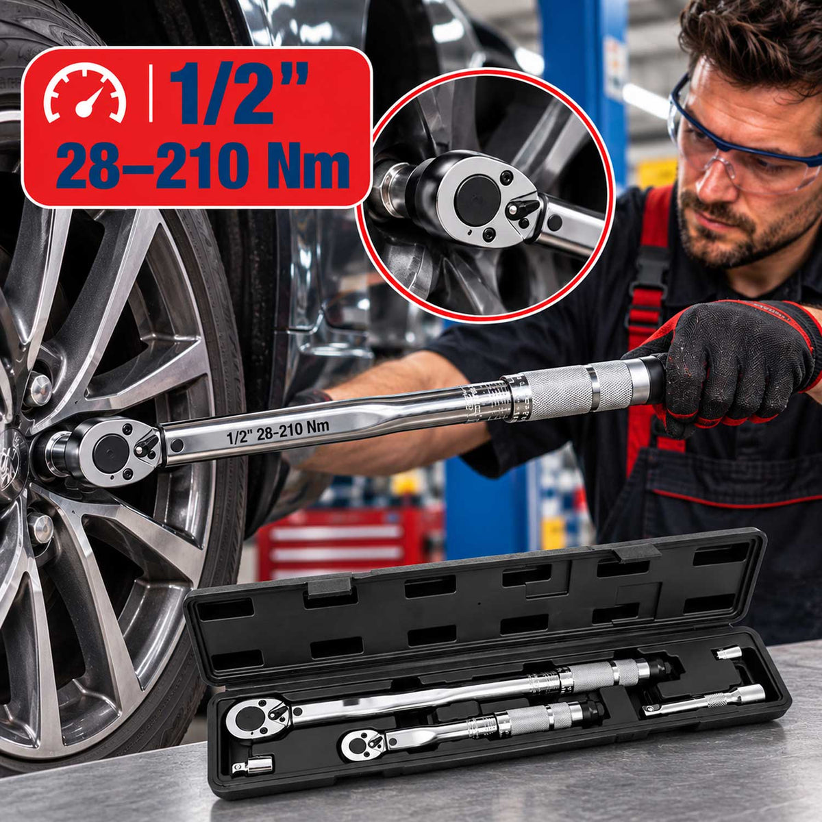Set chei dinamometrice de la 2 - 210NM GEBO TOOLS