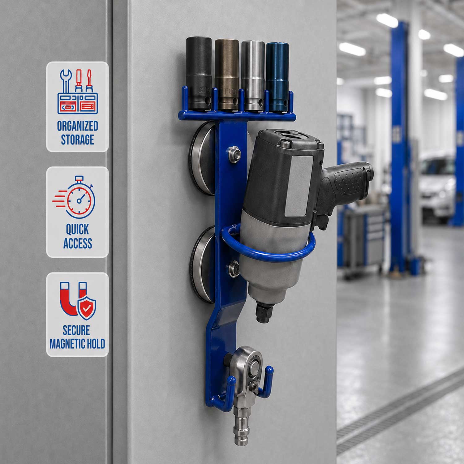 Suport magnetic pentru pistol de impact GEBO TOOLS
