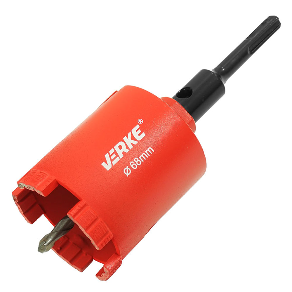 CAROTA DIAMANTATA 68MM VERKE - 5 SEGMENTE TURBO, M16 SDS PLUS PENTRU BETON SI CARAMIDA