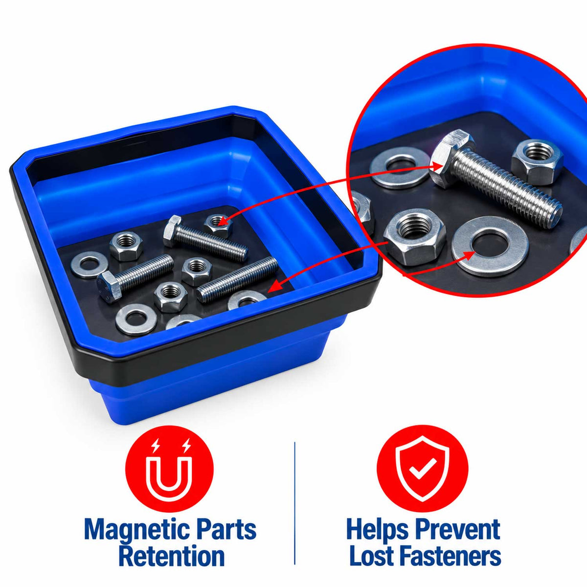 Tava patrata magnetica pliabila 110 x 110 x 50mm GEBO TOOLS