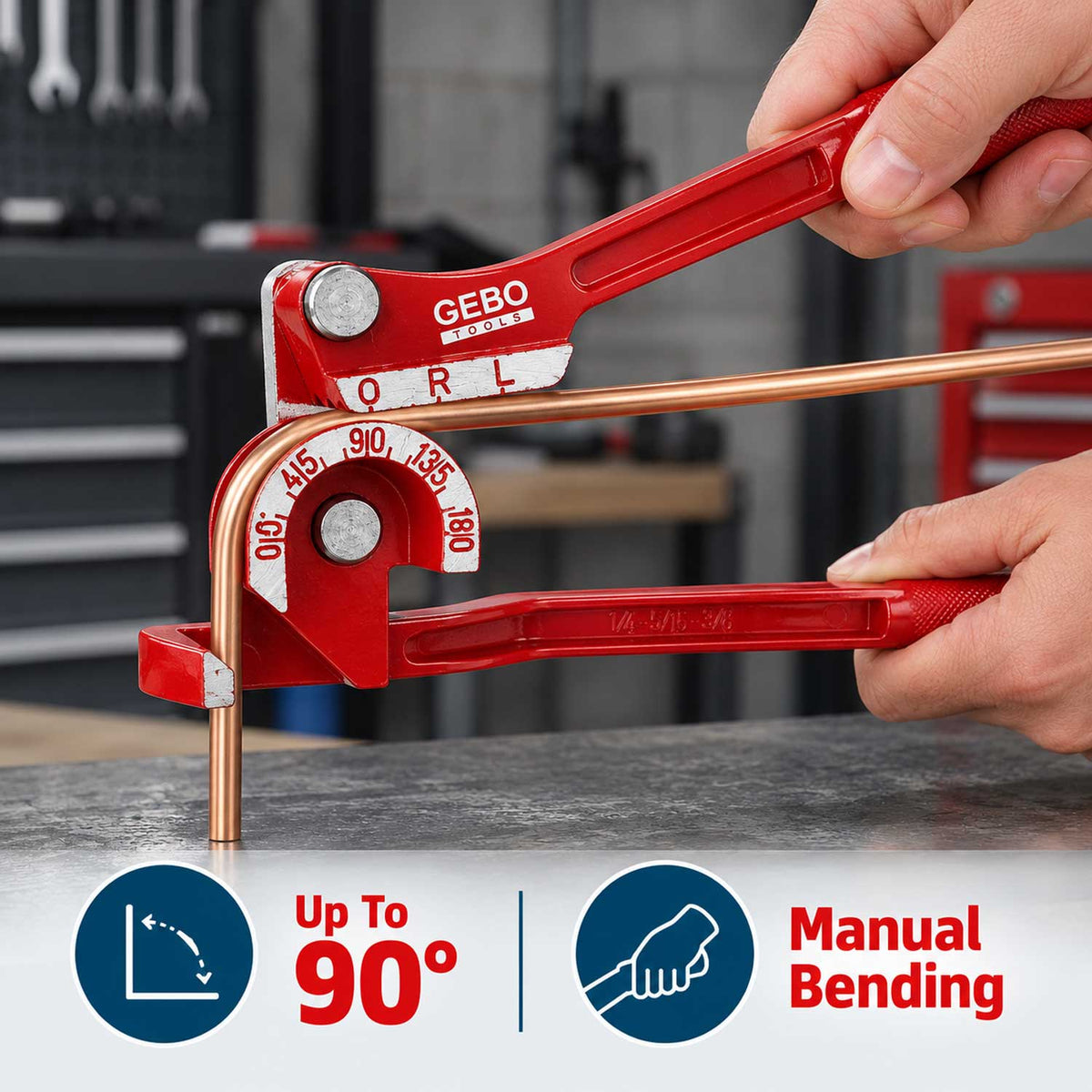Dispozitiv indoit conducte teava manual 6 mm / 8mm / 10mm GEBO TOOLS