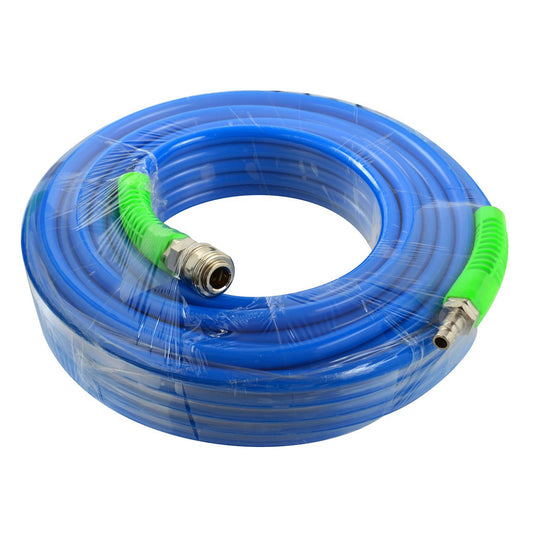 FURTUN PNEUMATIC DIN POLIURETAN ARMAT 20M, 8 X 12 MM, CU CUPLE RAPIDE 1/4" - GEKO