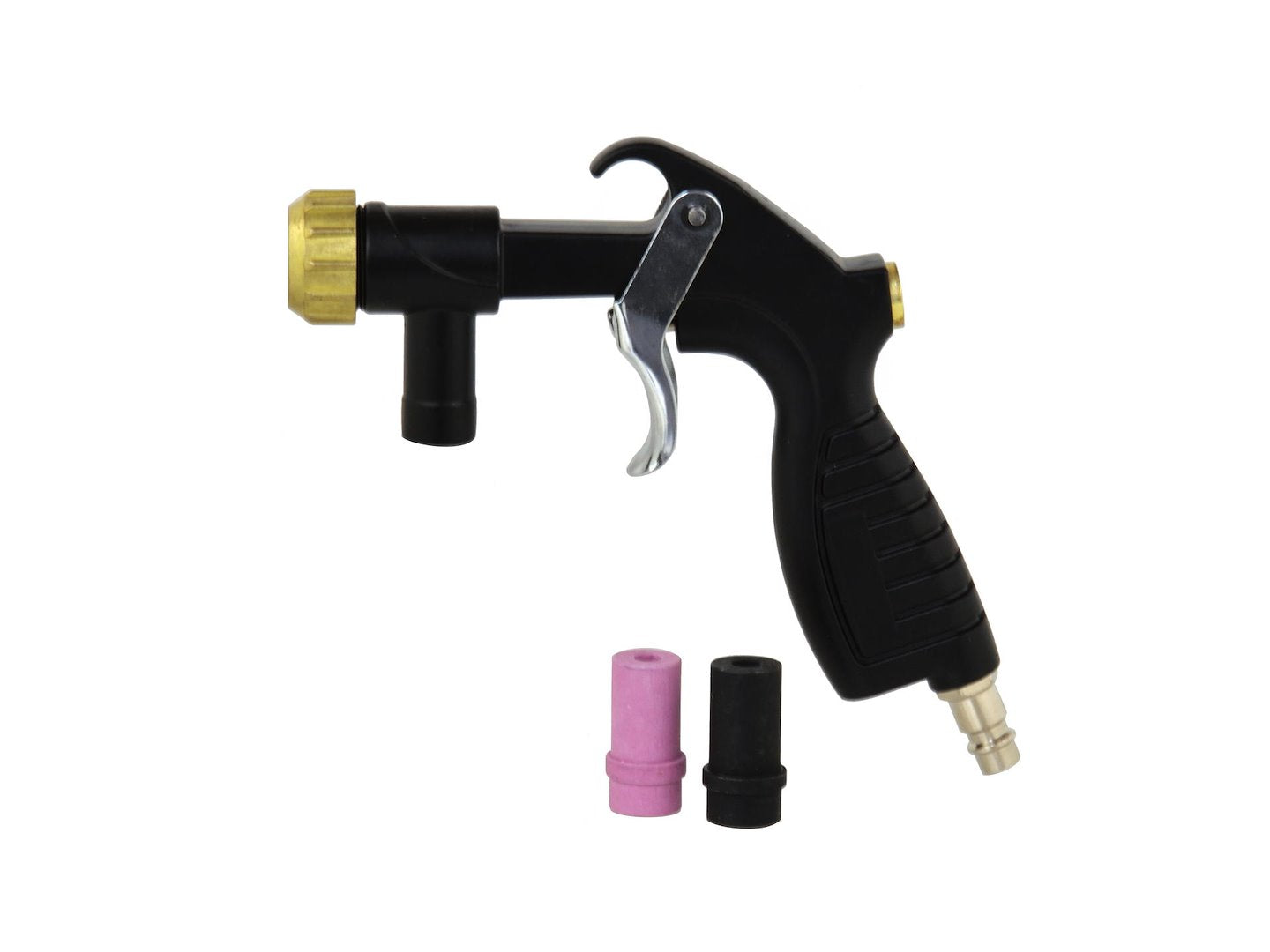 PISTOL PNEUMATIC PENTRU SABLARE CU 2 DUZE (METALICA SI CERAMICA) SI FURTUN - GEKO