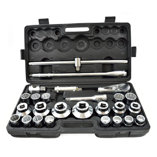 TRUSA TUBULARE BIHEXAGONALE 3/4''  1'' CU CLICHET  21-65MM 26 PIESE GEKO