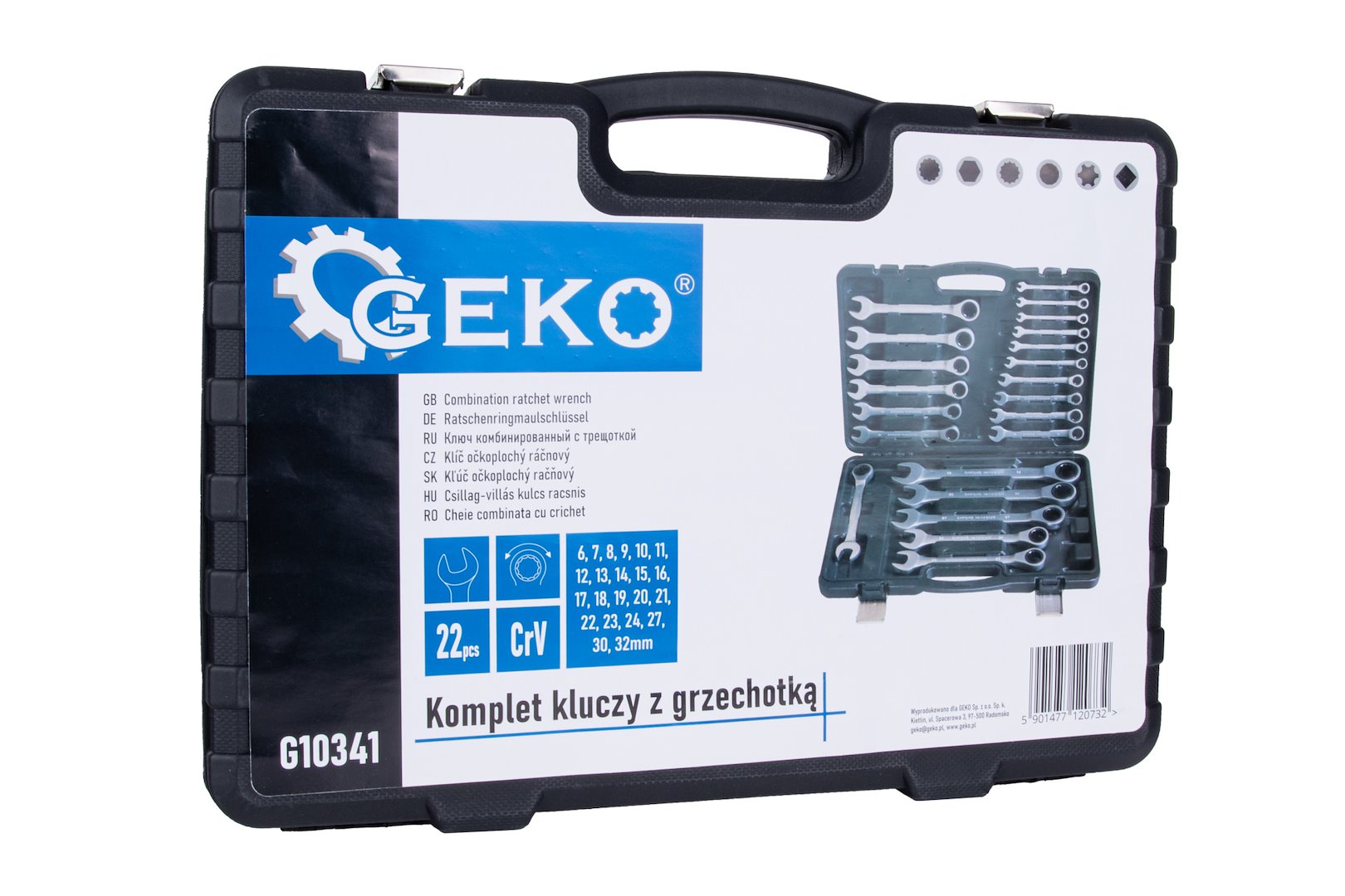 SET CHEI COMBINATE CU CLICHET 6-32MM 22 PIESE - GEKO