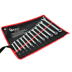 SET 12 CHEI COMBINATE FIXE SI INELARE SATINATE CRV 6-22MM - GEKO