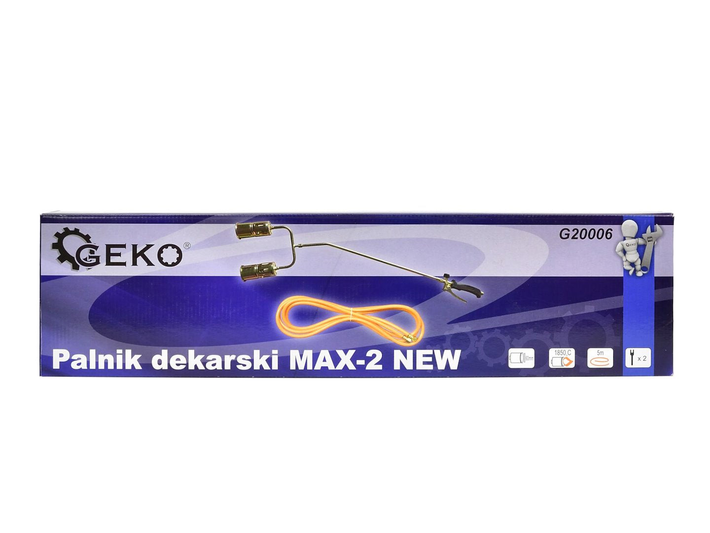 ARZATOR DE GAZ 85CM CU 2 CAPETE PENTRU INCALZIRE SI ARDERE - GEKO