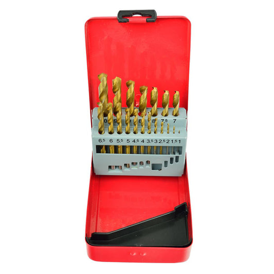 SET 19 BURGHIE TITAN PENTRU METAL HSS 1-10MM GEKO