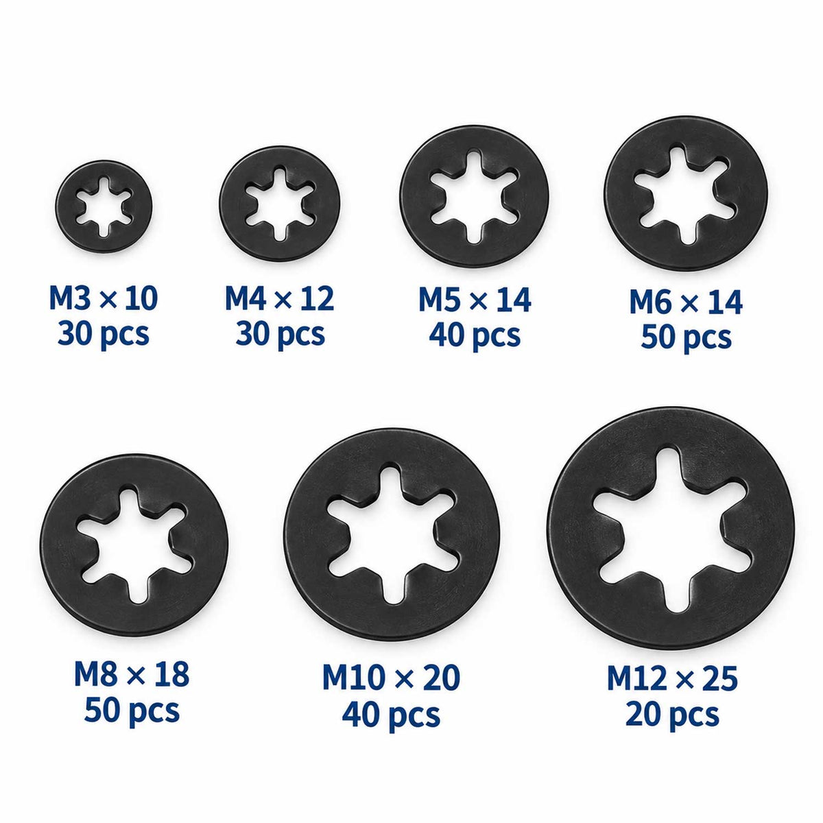 Set saibe de blocare m3-M12 260 buc GEBO TOOLS