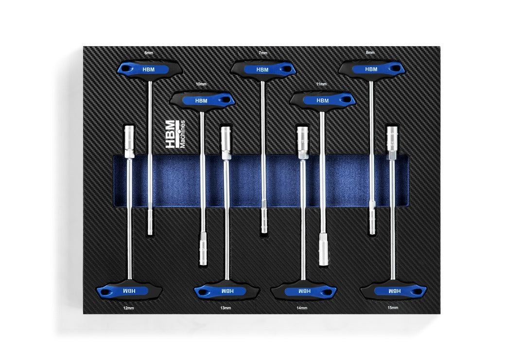 Dulap scule profesional HBM cu 7 sertare, 262 piese, 7 module carbon – premium, OLANDA