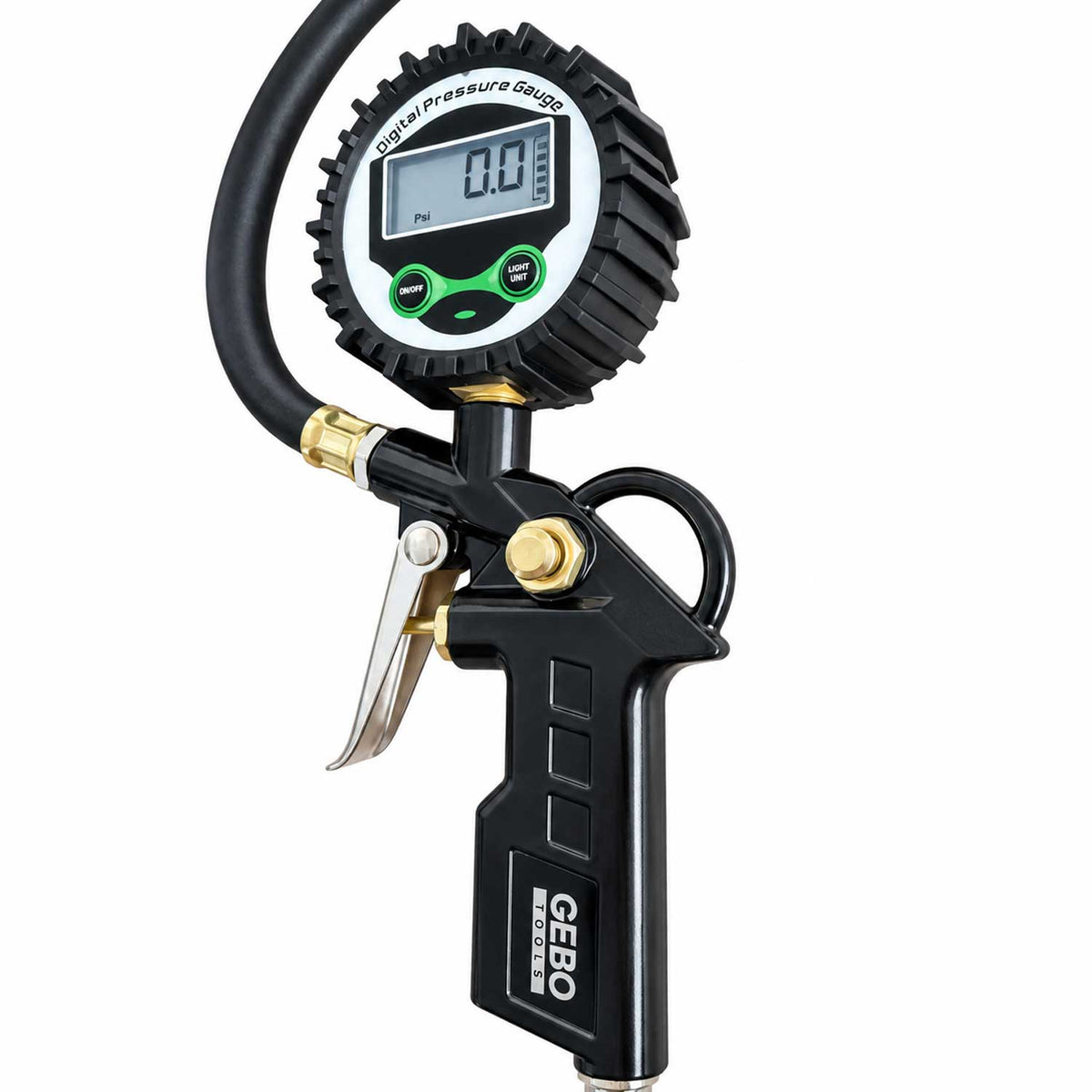 Pistol de umflat roti anvelope cu manometru digital Gebo Tools