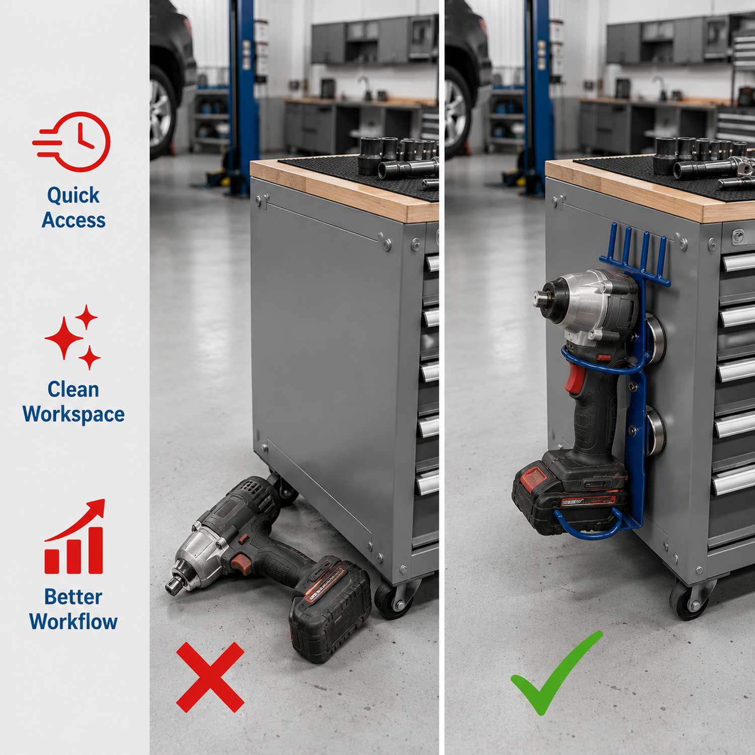 Suport magnetic pentru pistol de impact GEBO TOOLS