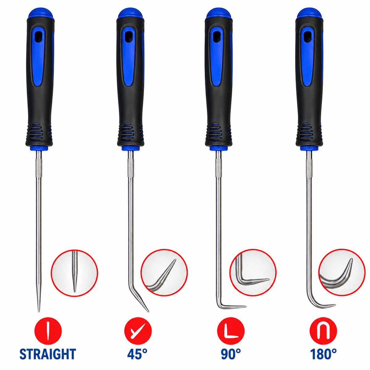 Set de 6 carlige extra lungi extractoare garnituri GEBO TOOLS