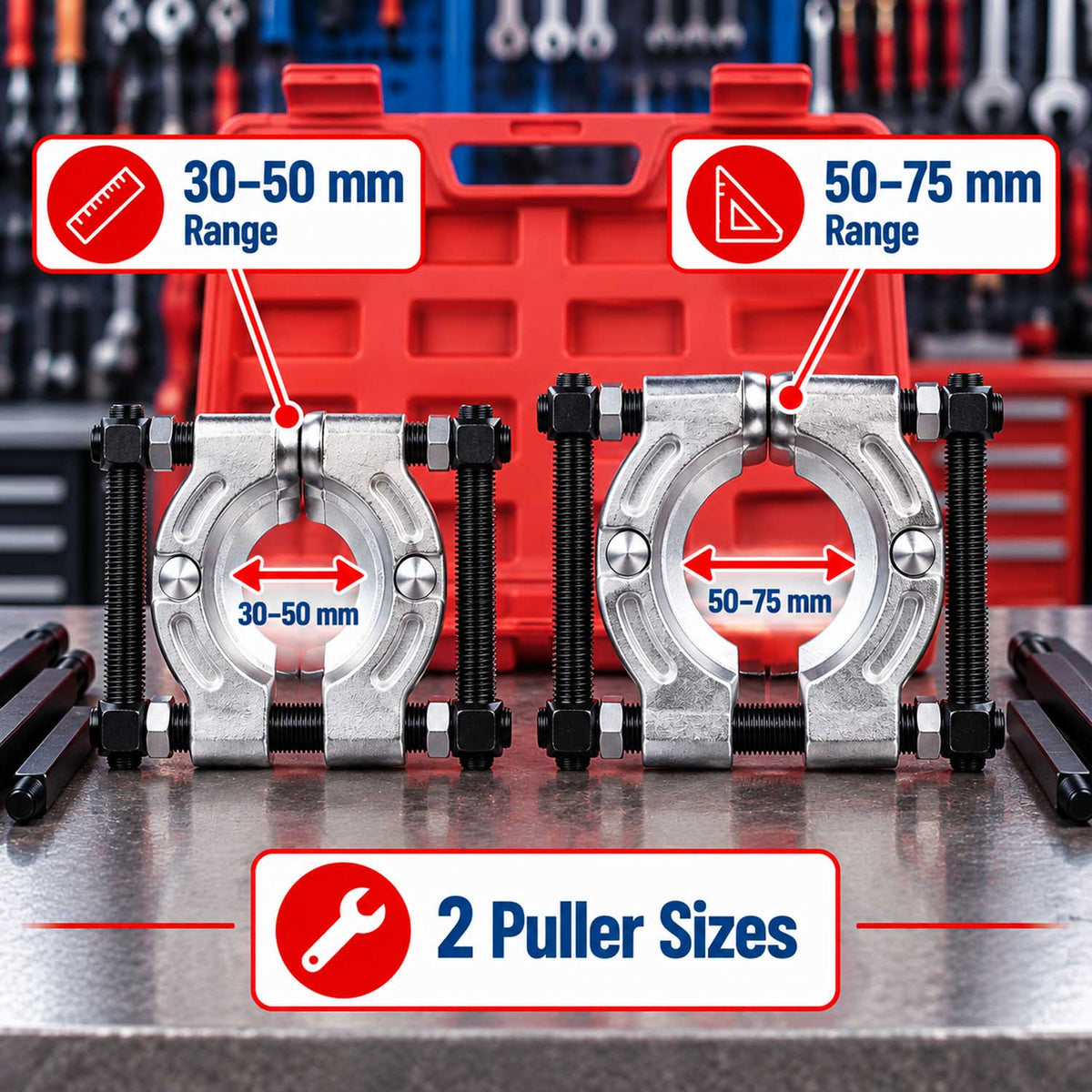 Trusa extractor rulmenti 30-75 mm GEBO TOOLS