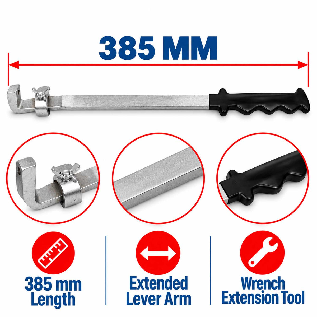 Extensie cheie inelara de forta 385mm GEBO TOOLS