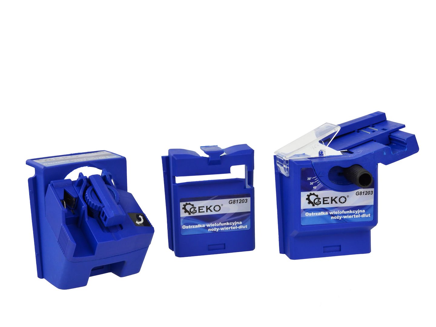 MASINA MULTIFUNCTIONALA DE ASCUTIT PENTRU CUTITE, BURGHIE SI DALTI GEKO