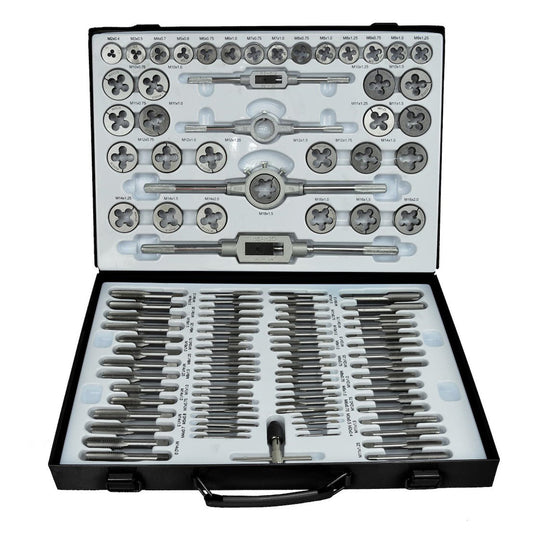 SET TAROZI SI FILIERE 110 PIESE, PENTRU FILETE INTERIOARE SI EXTERIOARE - GEKO