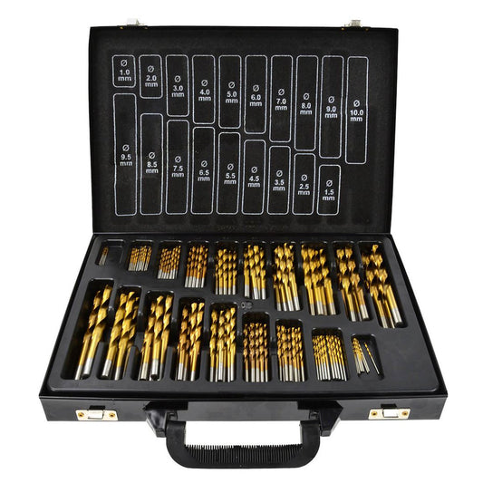 SET 170 DE BURGHIE HSS TITAN PENTRU METAL 1-10MM - GEKO
