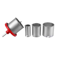 SET 4 CAROTE GLAZURATE CU TUNGSTEN HCS WOLFRAM PENTRU GRESIE SI TERACOTA - KELTIN