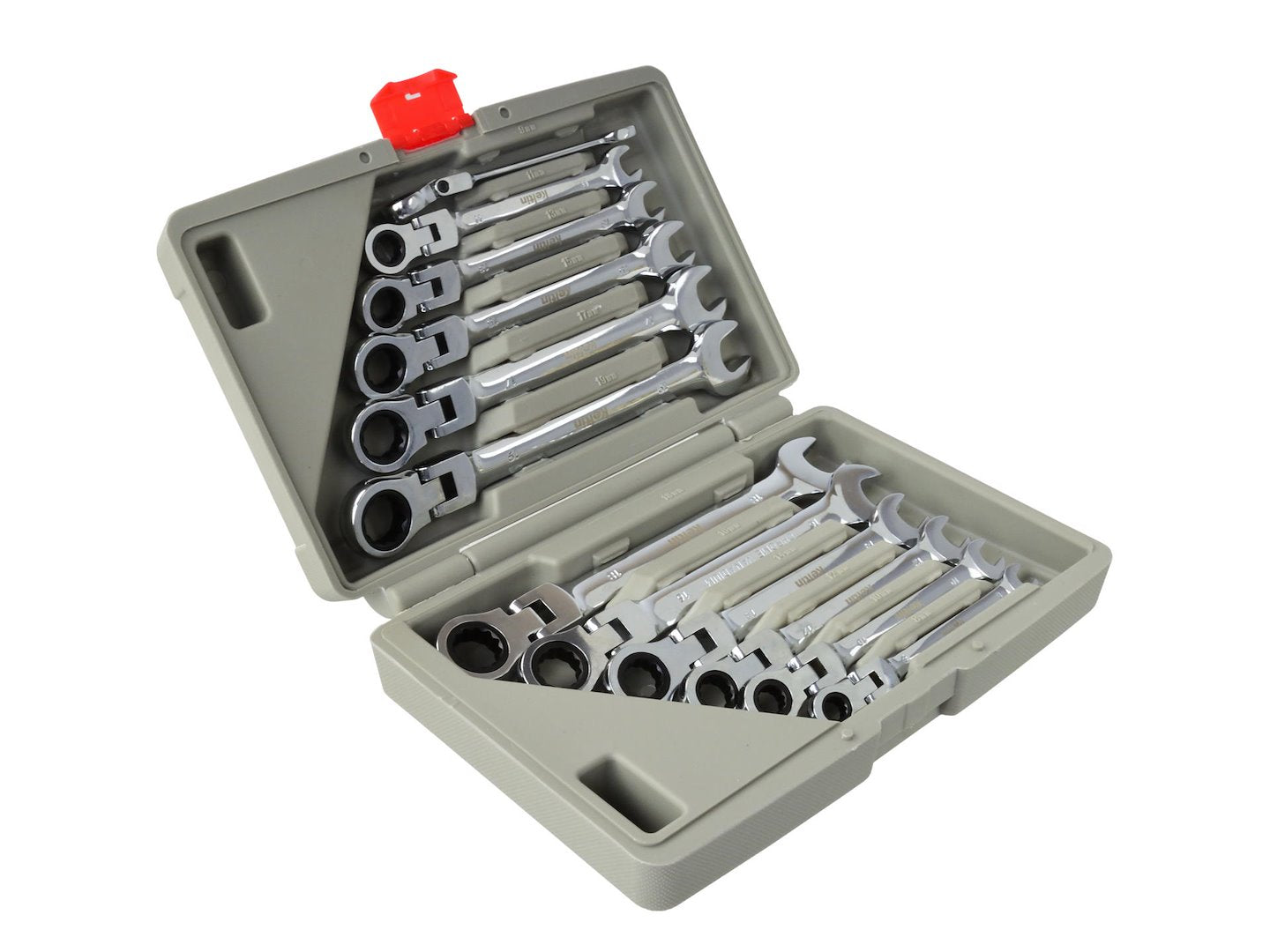 TRUSA CHEI COMBINATE CU CLICHET ARTICULATE 8-19MM 12PIESE KELTIN